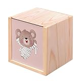 Ajoutez une touche rustique à vos besoins de rangement avec cette boîte en bois couleur sapin clair