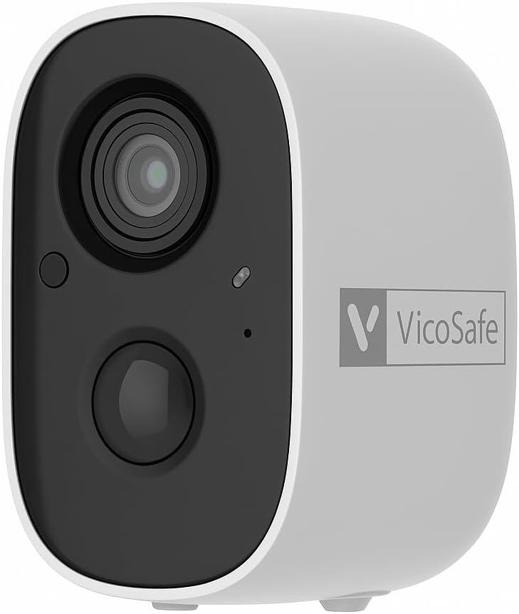 VicoHome CG6 Outdoor Security Camera Wireless, 2K Color Night Vision, AI Motion Detection, 2-Way Talk, Battery-Powered WiFi, IP65 Weatherproof, Spotlight Siren Alarm, Free Cloud/SD Storage