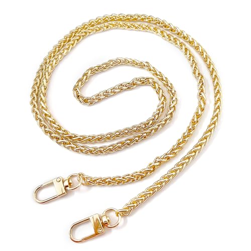 ZBHDEYG 1 Stück Taschenkette, goldene Taschenkette, Taschengurt Gold, Taschenkette, Kette, Taschenkette, Goldkette, Taschenschultergurt, Handtaschenkette Gold