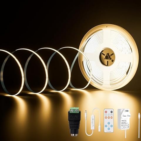 PAUTIX 10M Warm White COB LED Strip Cover