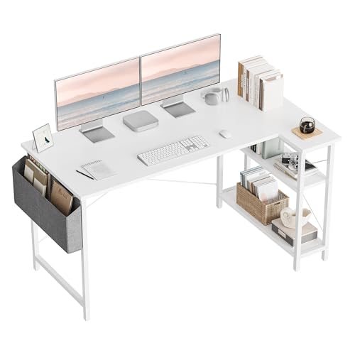 Amazon | CubiCubi l字デスク デスク 幅120cm パソコンデスク 机