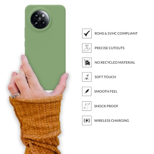 Image of SPRIG Compatible with Mi 14 CIVI Premium SilkTone Back Cover Drop Tested Shock Proof Mobile Case for Men, Women, Boys and Girls with Camera Protection (Mint Green)