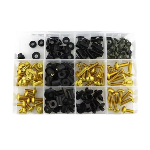 Éliminer les vibrations du carénage avec ce kit boulons moto jaune pour CBR600RR