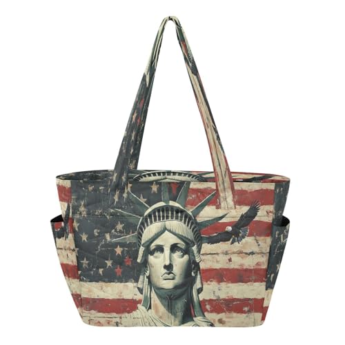 Sac de travail anti-renversement pour femme active avec porte-gobelet en toile