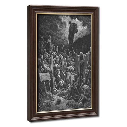 Ezekiel's Vision toile Gustave Doré décoration pour petit mur de bureau