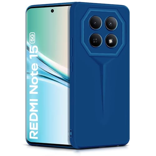 Image of WOW IMAGINE Back Cover for Mi Redmi Note 15 5G 2025 | Poco M8 5G | Blade Series Ultra Thin Case with Lightweight Design | Camera Protection | Soft Matte Silicone Flexible Mobile Case - Blue