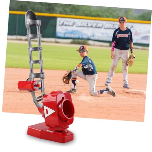 Machine de baseball automatique jouet d'entraînement rouge plastique