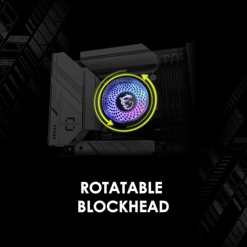 MSI MAG Coreliquid A12 360 - AIO ARGB CPU Liquid Cooler - 360mm Radiator - LGA 1700 Ready - Double Ball Bearring120mm ARGB PWM Fans x3, Rotatable Blockhead, LGA 1700/1851, AM5 / AM4, Black - image 3