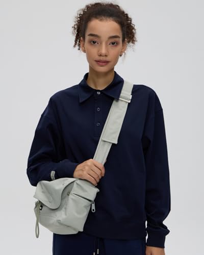 Messenger Bag for Men women, Crossbody Tote Bag with Adjustable Strap Hobo Shoulder Bags for School Work ﻿2