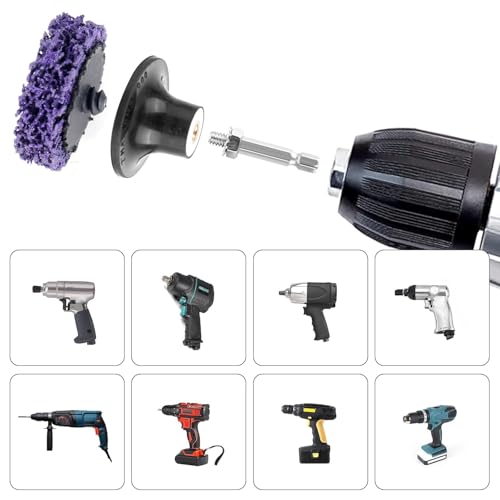 19 Stück 2 Zoll CSD Scheibe Schleifscheibe DMJJSD® Grobreinigungsscheibe Reinigungsscheibe Set Csd Sscheibe Bohrmaschine für OberfläcHenbearbeitung Polieren Rostentfernung Schweißnähte Ntfernen (50m