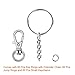 Selizo 120Pcs Swivel Snap Hook and Key Rings with Chain for Keychain Lanyard