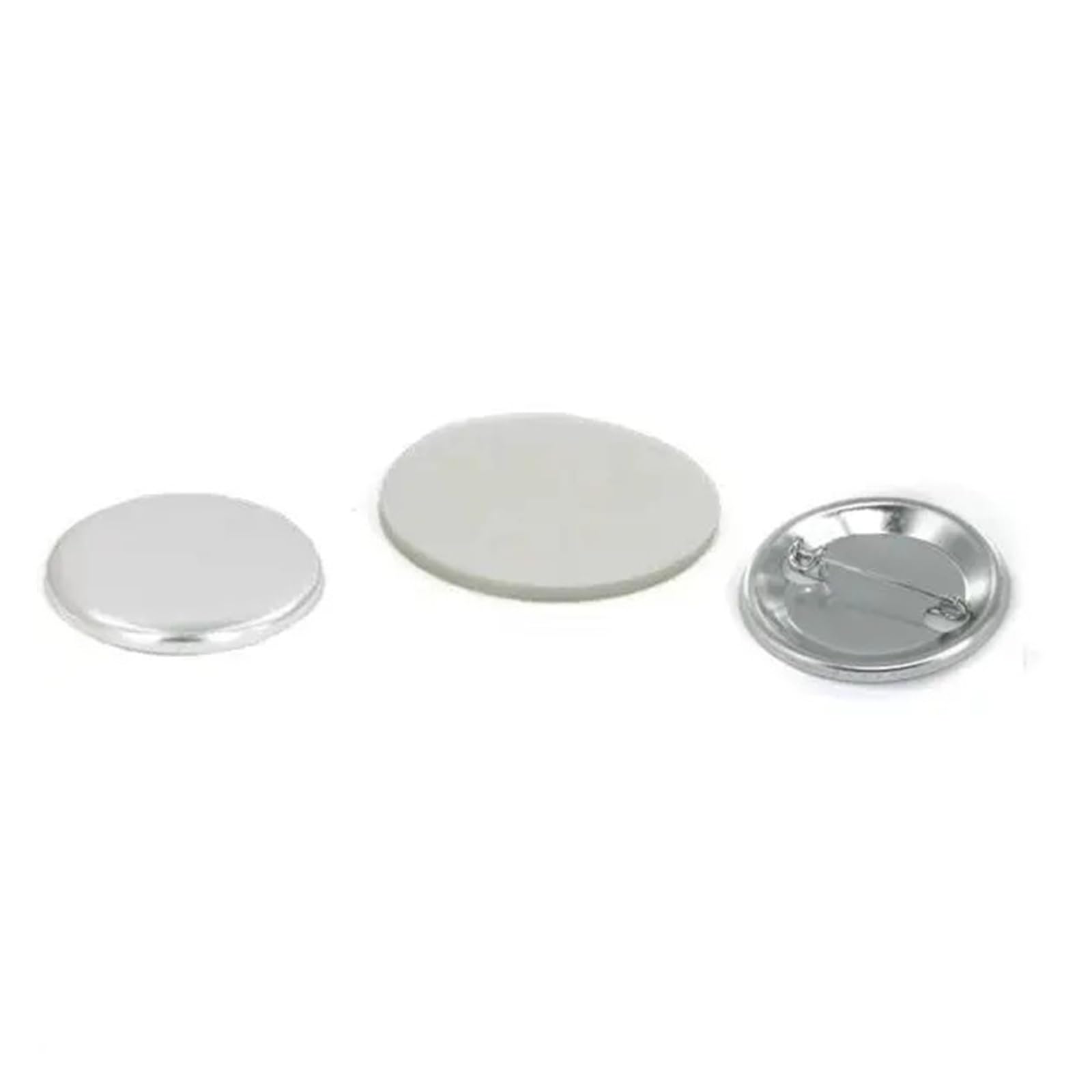 100 szt. 1" 25MM pustych metalowych guzików z przypinanym tyłem, materiały do produkcji przypinek