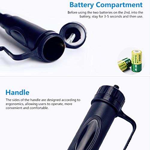 Image of Electric Fish Tank Cleaner,Battery Powered Gravel Vacuum Siphon Fish Tank Pipe Cleaning Tool Suitable for Fish Tanks with Water Depth Below 62cm