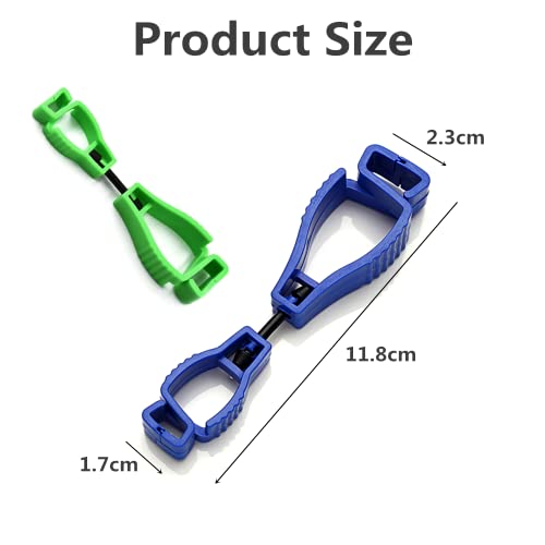 YANWANDEFA 4 PCS Glove Clips Non-Slip Gloves Clamp Grabber Holder Work Gloves Clips Hanger Glove Holder for Labor Workers Firefighters Construction Sites - Image 2