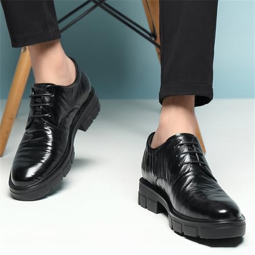 UCUZMI Men's Leather Dress Shoes Comfortable Invisible Height Increasing Taller Oxford for Walking, Business, Party and Wedding3