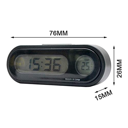 Car Auto Digital Clock Maso Led Clocks With Blacklight Adjustable Vehicle Gauge Support 12H/24H Transformation Modes #TOP5