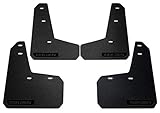 REK GEN Rally Mud Flaps Compatible w/Ford Focus 11+ (Black Logo)