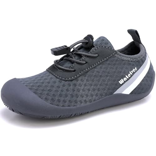 Image of WateLves Wide Toddler Water Shoes Kids Barefoot Athletic Sneakers Girls Boys Quick Dry Aqua Socks for Beach Hiking Swim Kayak Sport Accessories, Camping Essentials