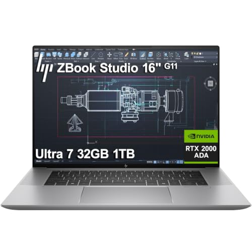 Image of HP ZBook Studio G11 Laptop, NVIDIA RTX 2000 Ada 8GB, Intel Ultra 7 155H