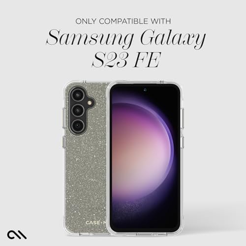Case-Mate Samsung Galaxy S23 FE 5G Case [6.4"] [12ft Drop Protection] [Wireless Charging] Sheer Crystal Gold Phone Case for Samsung Galaxy S23 FE 5G - Luxury Bling Glitter w/Anti-Scratch, Shockproof by Case-Mate - Image 2