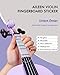 Aileen Violin 4/4 Full Size for Adults Beginners, Purple Fiddle Starter Kit for Students Age 12+, including Music Stand, Unique New Fingerboard Sticker, Mute