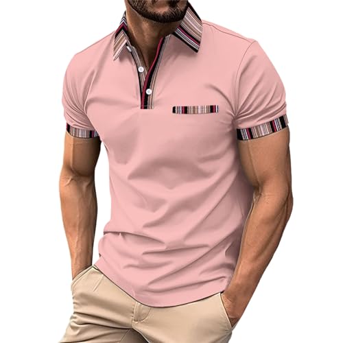 T-shirt d'été élégant à col de golf polo homme idéal pour les journées chaudes