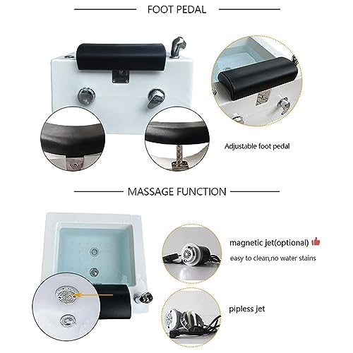 Bañera de pies acrílica con masaje y control de temperatura miniatura 5