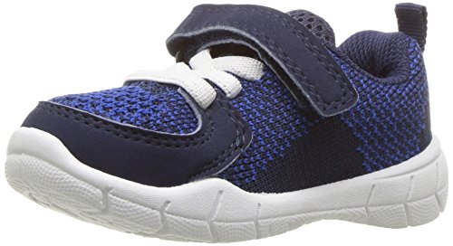 carter's Boys' Avion-B Blue Athletic Sneaker, Navy, 5 M US Toddler