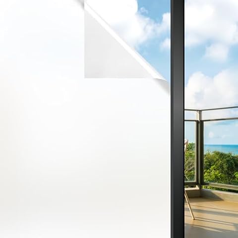 Funfox Frosted Privacy Window Film 30 x 200cm Cover