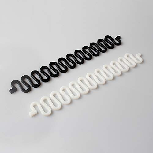 Tomedeks 2Pcs Hair Knitting Tool Fashion French Hair Styling Clip Twist Braid Hair Knitting Tool, For Girls and Ladies Sticky Fishbone DIY Hair Accessories-(Black & White) - Image 5