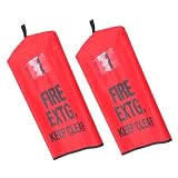 HEATSHAKING Copertura Protezione UV da per e Esterno Estintore 2 Pezzi Resistente Antigelo Colore Rosso per Magazzino e Camion