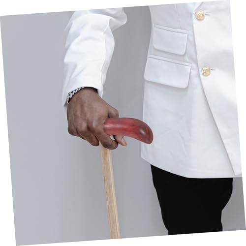 Cabezal de bastón de madera elegante pomo ergonómico marrón 7