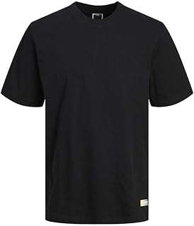 تيشيرت برقبة دائرية ضيقة بطباعة ثريد للرجال من جاك اند جونز