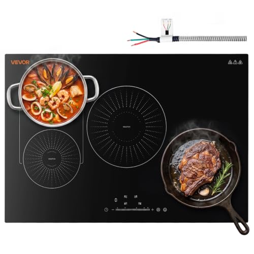 Image of VEVOR Induction Cooktop 30inch 4 Burners Built-in Electric Stove 220V