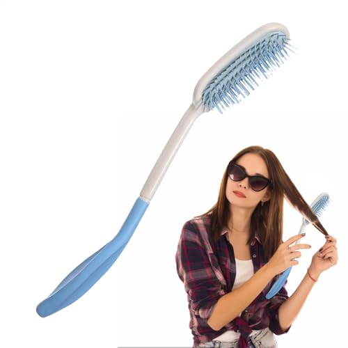 Long Handled Hair Brushes & Combs,Gentle Long Handled Comb - Beautiful Elegant Long Handle Hair Brush for Women