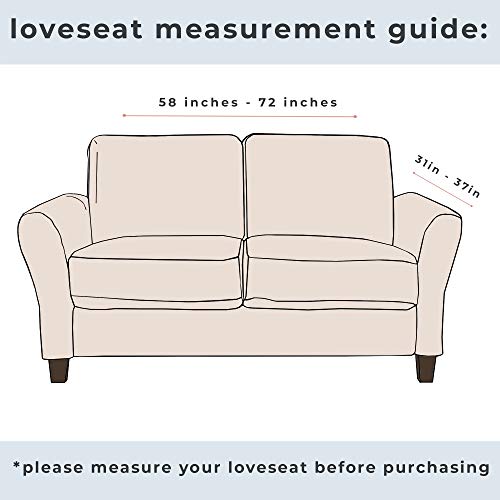 Great Bay Home Velvet Plush Stretch Loveseat Slipcover. Velvet Loveseat Furniture Protector, Soft Anti-Slip, High Stretch (Loveseat- 2 Seater, Zinfandel Red) #TOP4