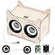 DIY Bluetooth Lautsprecher,Elektronik Baukasten,Lautsprecher Bausatz,Holz Experimente Wissenschaft für Kinder, Bluetooth-Lautsprechers STEM-Spielzeug Coole Geschenkideen für 8-12 Jahre Jungen Mädchen