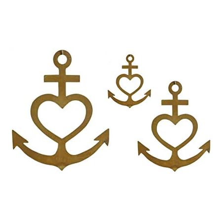 Unbekannt 3tlg Edelrost Anker Mit Herz Kreuz Zum Aufhangen Mobile Gartendekoration Amazon De Garten