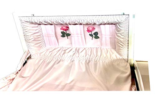 Beautiful Orchid/White Trimmed In Pink 18Ga Casket #TOP3