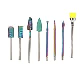 Schleifkopf Kunst Set-Premium-Material: Die Nagellackköpfe bestehen aus hochwertigem Wolframstahlmaterial, das sicher und langlebig ist und eine hohe Temperaturbeständigkeit aufweist.