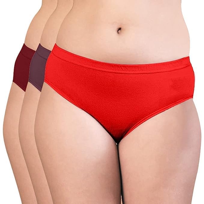 Image of Mid Rise Hipster Panties Pack of 3 | Panties for Women Combo Pack - PED1001