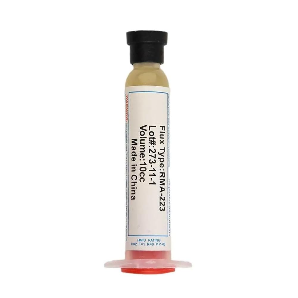 solder flux paste, amtech rma-223 pcb pga bga smd soldering flux paste, 10cc convenient syringe tube. portable welding flux for phone bga ic chips repair & also for electronics assembly 5u
