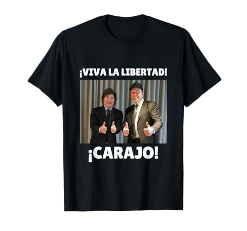 ¡Viva la libertad carajo! | Javier Milei und Elon Musk T-Shirt für 14,99 EUR (-17%) statt 17,99 EUR bei amazon.de Bild: ¡Viva la libertad carajo! | Javier Milei und Elon Musk T-Shirt für 14,99 EUR (-17%) statt 17,99 EUR bei amazon.de