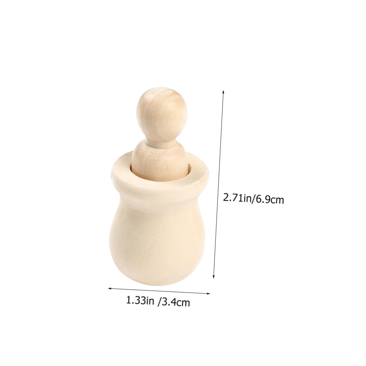 20 piezas Muñecos de Madera sin Pintar para Manualidades DIY Figuras sin Terminar para Pintar y Decorar Juguetes Creativos para Decoración Hogar
