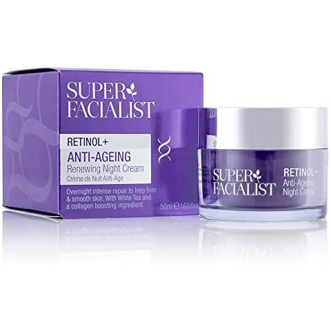 Super Facialist Retinol+ Anti Ageing Renewing Night Cream, Reduce Wrinkles and Fine Lines Overnight, 50 ml Cover
