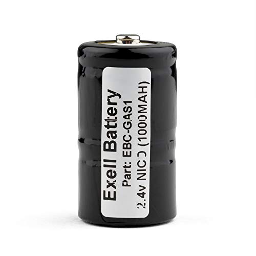 Exell 2.4-Volt Nickel-Cadmium Battery, EBC-GAS1, 1000 mAh for Combustible Gas Detectors: 405421, 405421-00, 405421-000, 405421100, 8806A, ANIC0286, NABC 405421100 TIF: 8800, 8800A, 8806A, 8850, NP5459