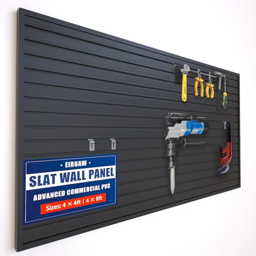 Eiruaw 4x8 Black Slatwall