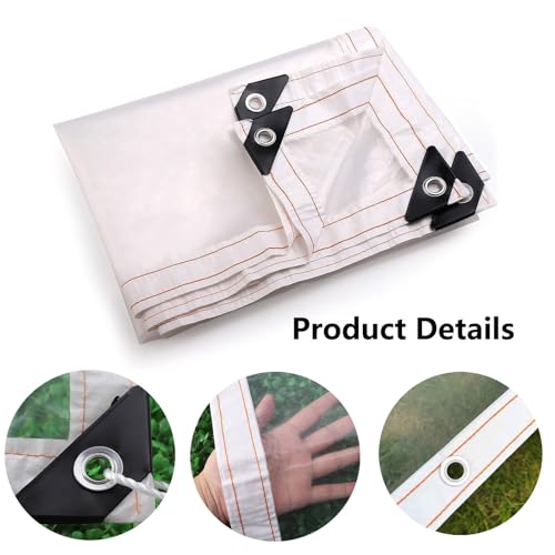 Lona transparente impermeable para cubiertas de piscina paneles personalizables 2,6x3m 5