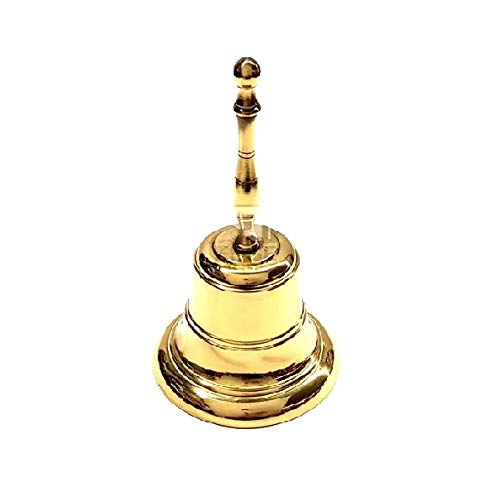 Campana 65x135 mm, de bronce macizo con mango