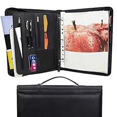 Zippered Portfolio With 3 Ring Binder + Handle